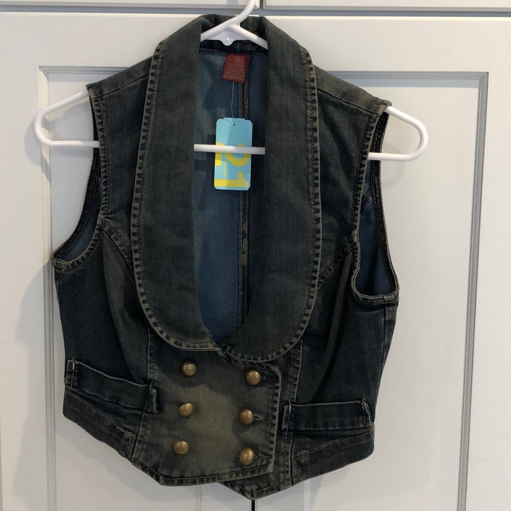 Forever 21 jean vest